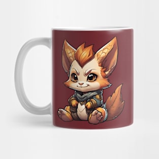 a cute sitting baby fox Mug